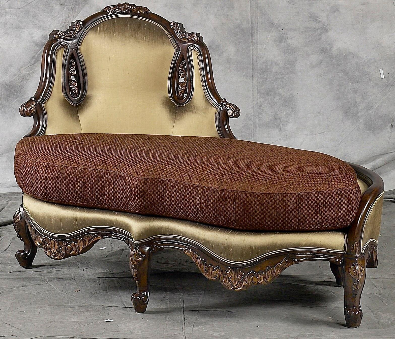 Chenille Luxury Chair And A Half Chaise Lounge Set 2Ps Sp Ord Benetti's