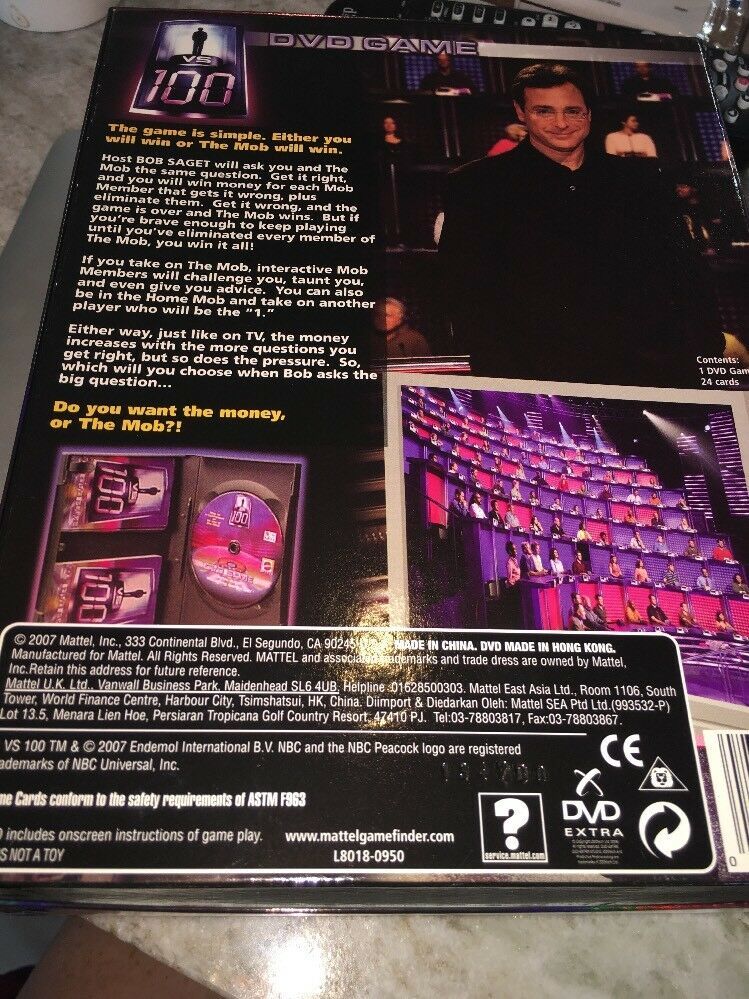 1 Vs 100 Dvd Game Hosted By Bob Saget By And Similar Items