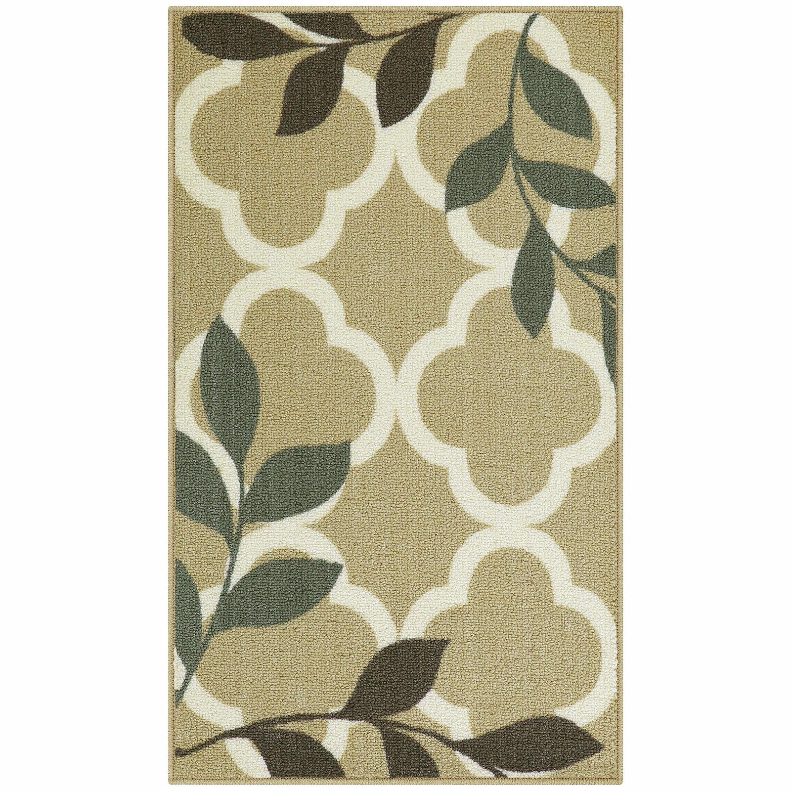 Maples Rugs Kitchen Vera 1'8 x 2'10 Non Skid Washable Throw Rugs [Made