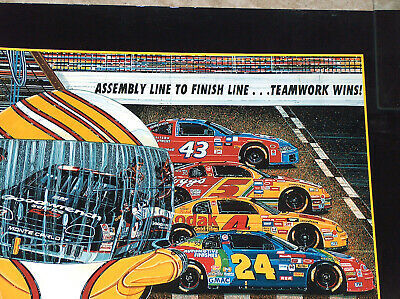 1996 Sam Bass Litho Print NASCAR Racing GM Motors Dale Earnhardt ...