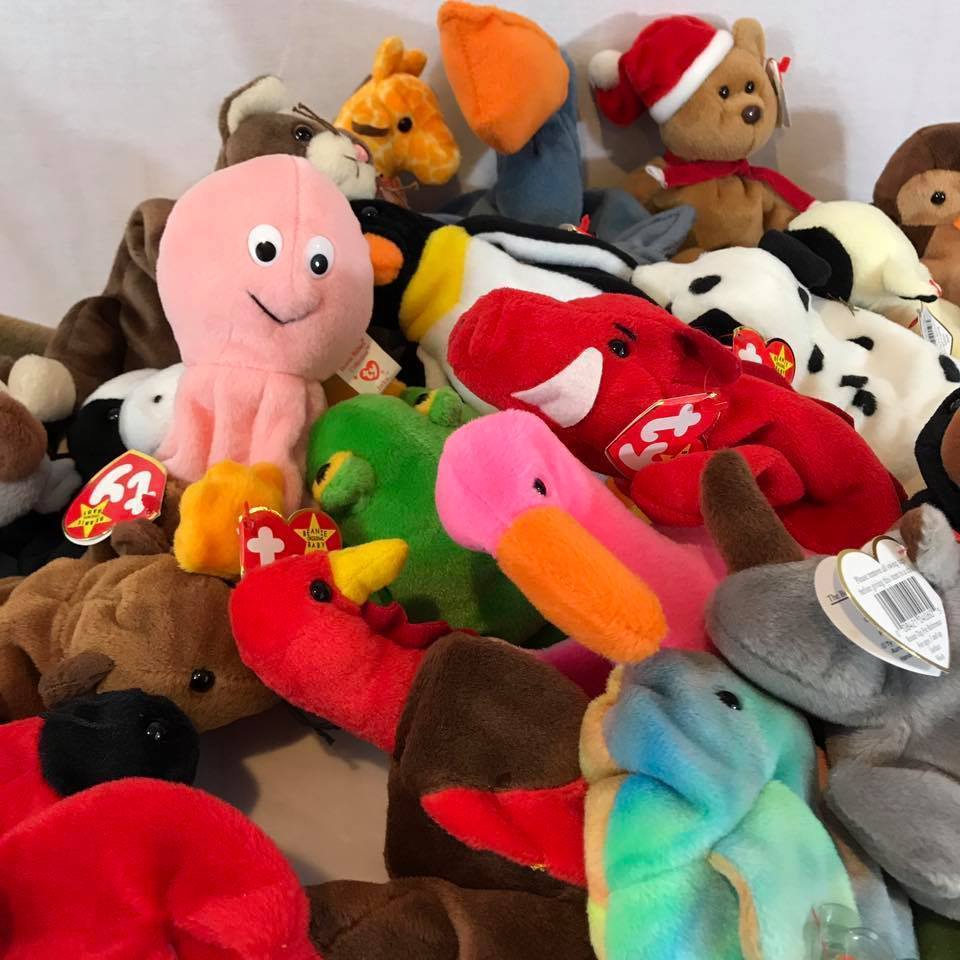 Ty TEENIE 3” Beanie Babies 1993 Pinchers Lobster Red Tag Creased