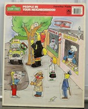 Vintage Golden Sesame Street People in Your Neighborhood Frame Tray Puzz... - $3.46