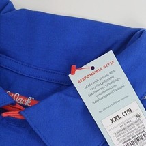 Cat &amp; Jack Polo Shirt Blue Striped Short Sleeve Boys Size 2XL 18 - $7.03