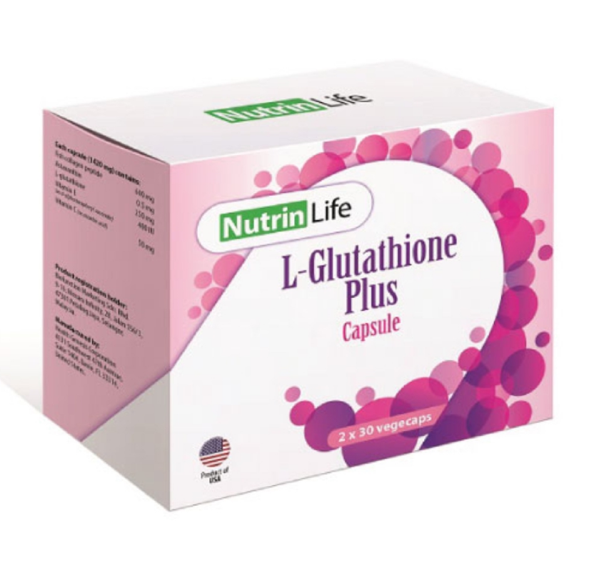 Nutrin Life L-Glutathione plus For Anti-ageing And Skin Care 2 x 30's EXPRESS