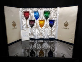   Faberge Odessa Crystal  Colored Glasses NIB - $1,450.00