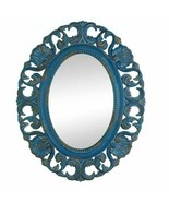 Accent Plus Seashells and Waves Distressed Blue Mirror - $78.96