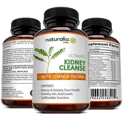 Kidney Cleanse w Chanca Piedra Stone Breaker,Tart Cherry,Celery Seed60 Pills Dietary