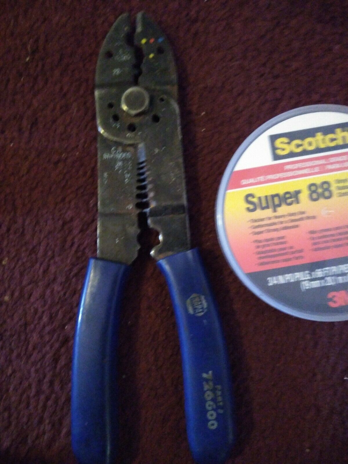 Napa Wire Strippers/Cutters/Crimpers +Super 88 tape Hand Crimpers