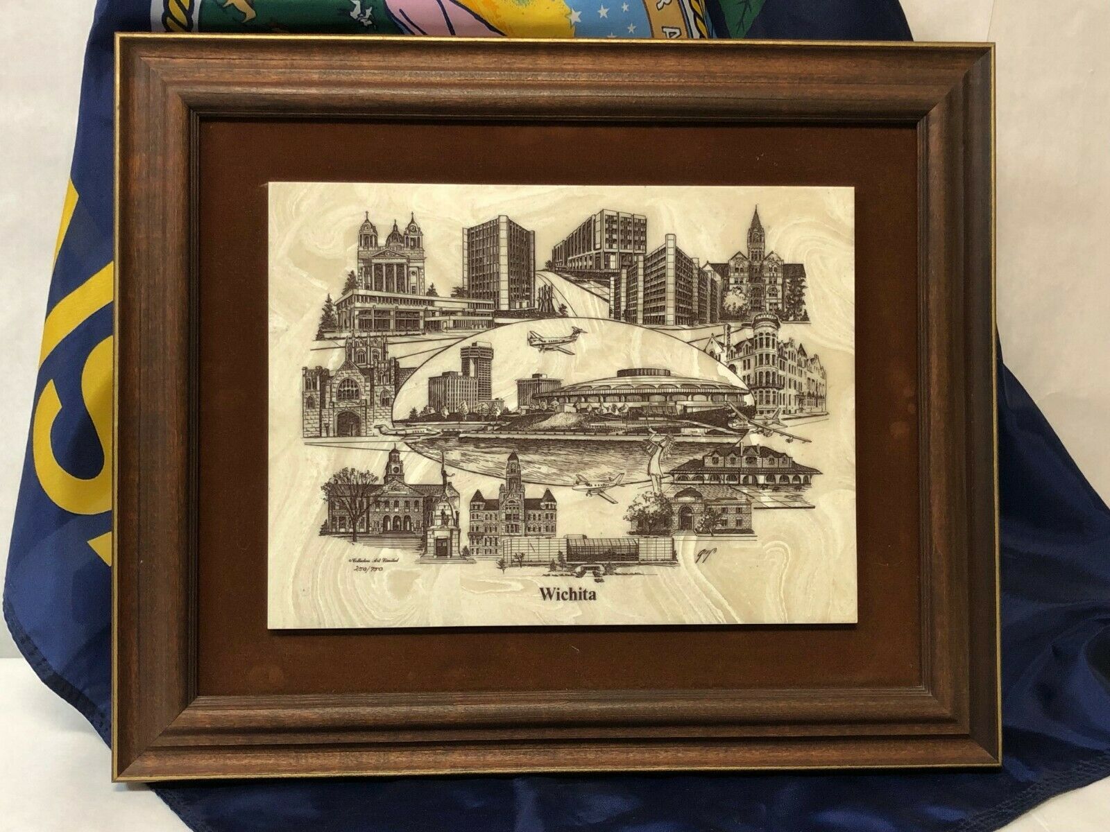 Lmt.Ed. SIGNED David Frederick Gray Marble Etching Entitled