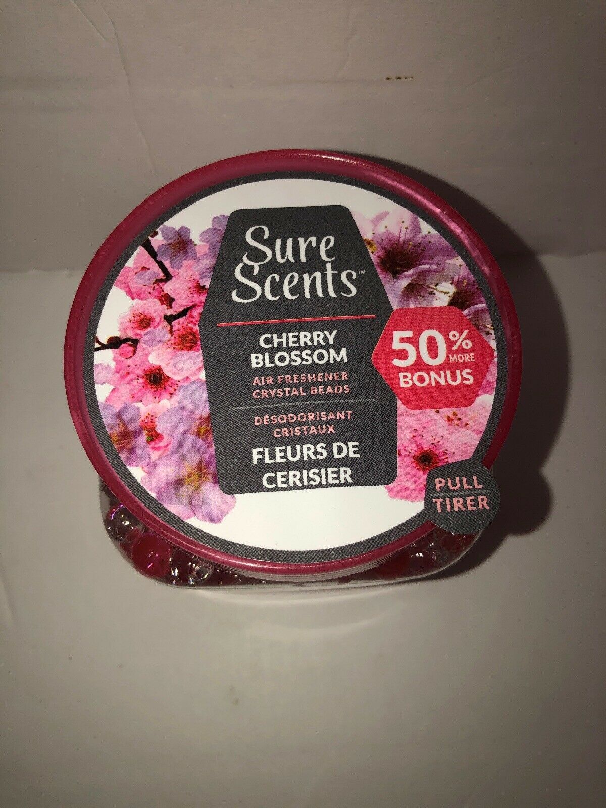 Sure Scents Cherry Blossom Air Freshener Crystal Gel Beads Scent