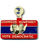Vintage 1.5&quot; LINDON B JOHNSON Humphrey Political Button - $9.99