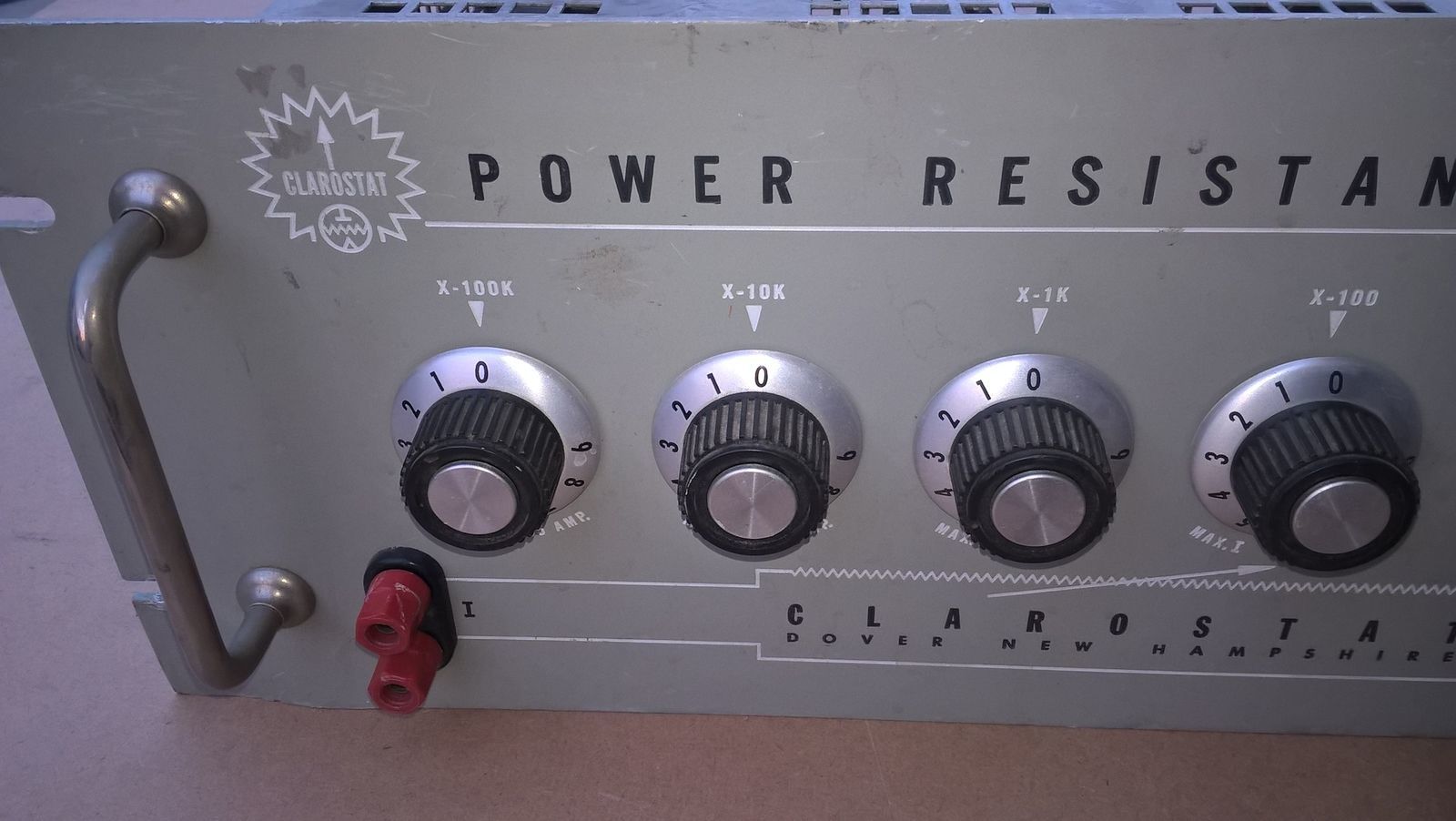 Clarostat 250 Power Resistor Decade Box 1 Ohm 999,999 K ohms of