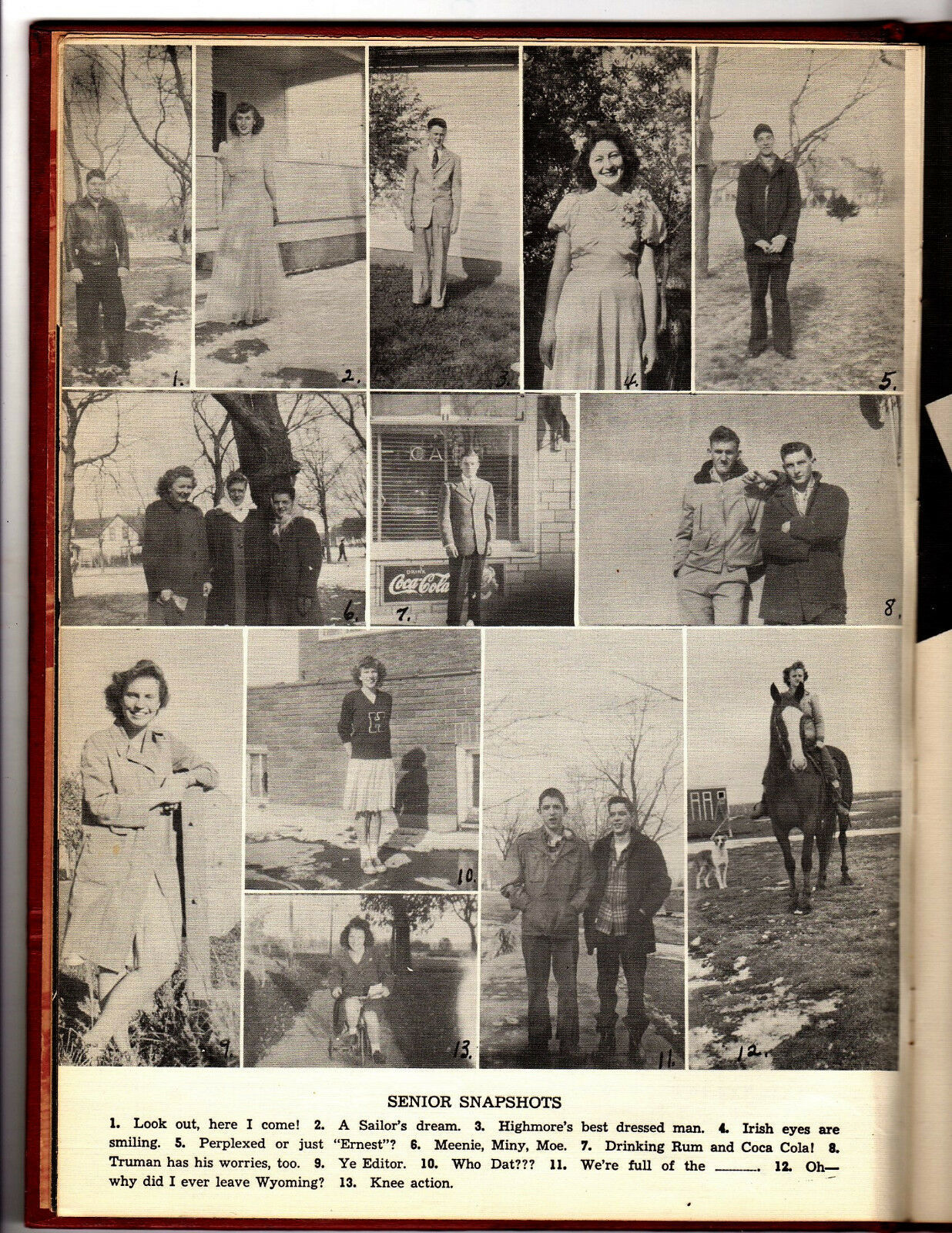 1947 Highmore High School Year Book Hisodak, Highmore, South Dakota ...