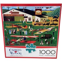Buffalo Jigsaw Puzzle Four Aces Flying School Charles Wysocki 1000 Pieces - $14.50