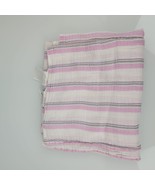 Aden + Anais Stripes Baby Blanket Swaddle Muslin White Pink Gray Purple ... - $34.64