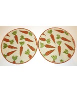 NEW PAIR OF ISAAC MIZRAHI BEADED EASTER CARROTS SPRING 15&quot; PLACEMATS/CHA... - $58.40