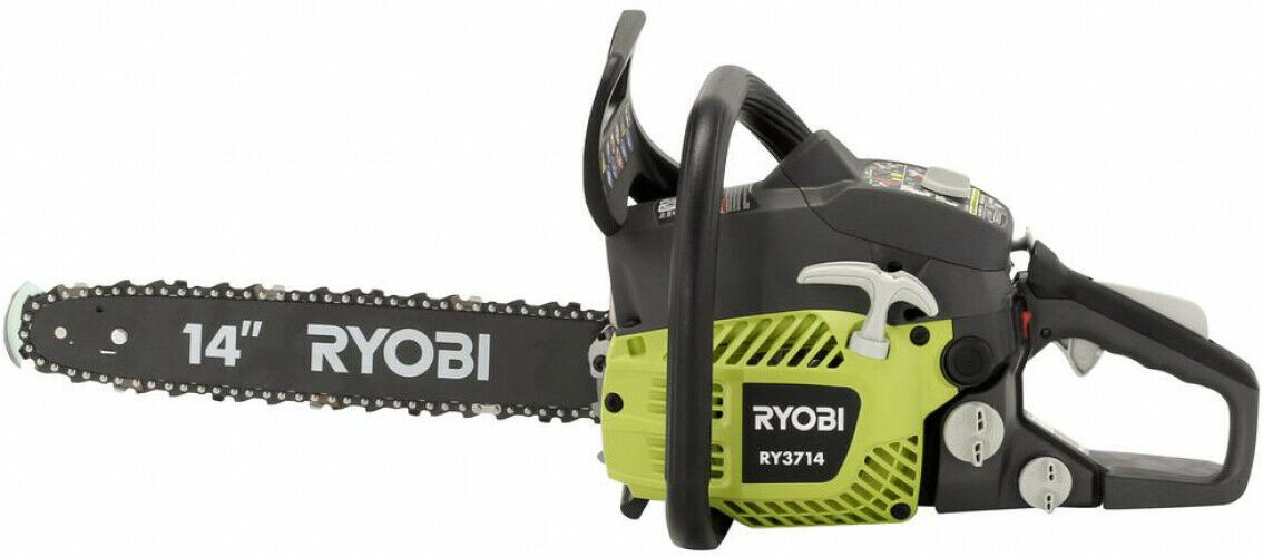 RYOBI Gas Chainsaw 14 in. 37cc 2Cycle AntiVibration Handle Automatic