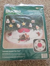 Bucilla Animals Around The Tree Felt Jeweled Stitchery Skirt/Christmas Ornaments - $53.46
