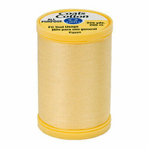 Coats & Clark Thread Yellow 3 Spools 100% Cotton 225 Yards Each 30 Wt - $8.42