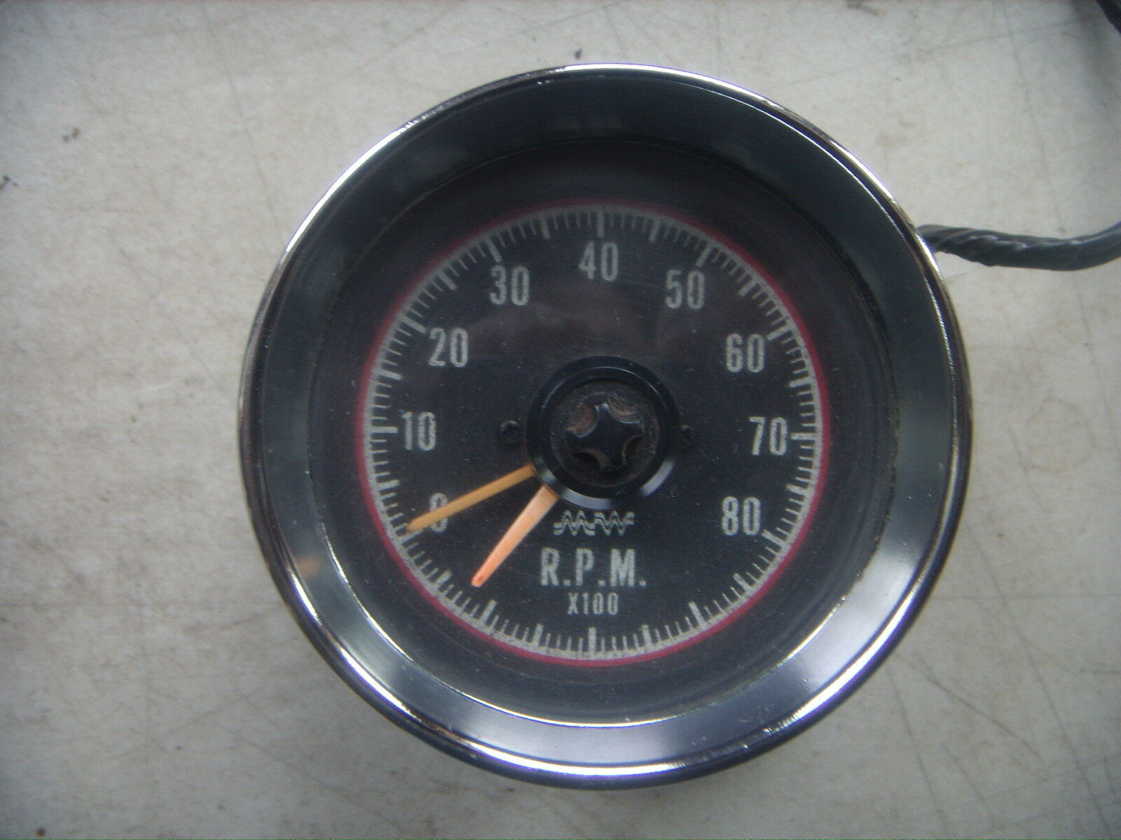 Vintage MW Tachometer~Tach~RPM Gauge X100 8000 R.P.M. ~Ford~Mercury. 3 ...