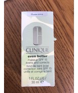 G Clinique Even Better Makeup SPF 15 Evens And Corrects 13 Amber O/D-G S... - $48.35
