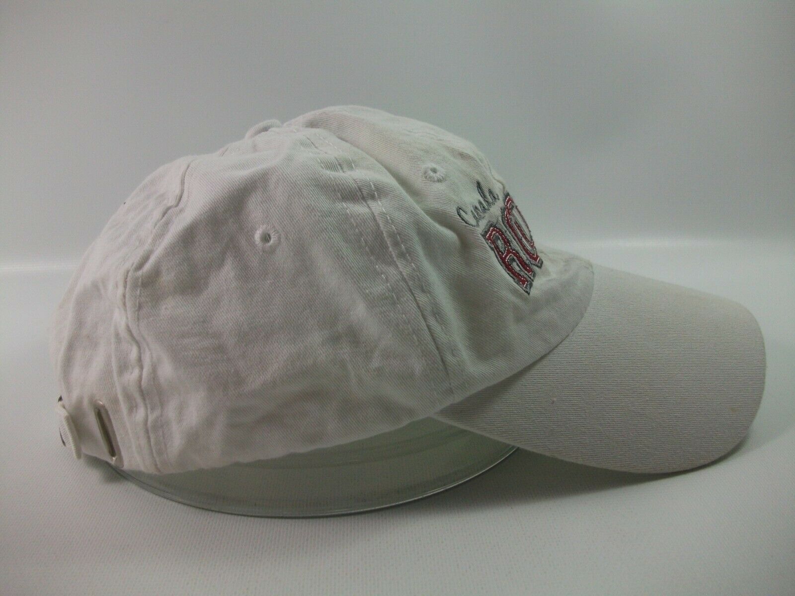 Roots Canada Hat White Low Profile Strapback Baseball Cap - Hats