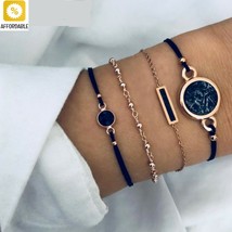 Bracelets For Women Bangles Rectangle Charm Bracelet Sets Handmade Wrist... - $7.43