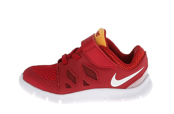 red nike infant trainers