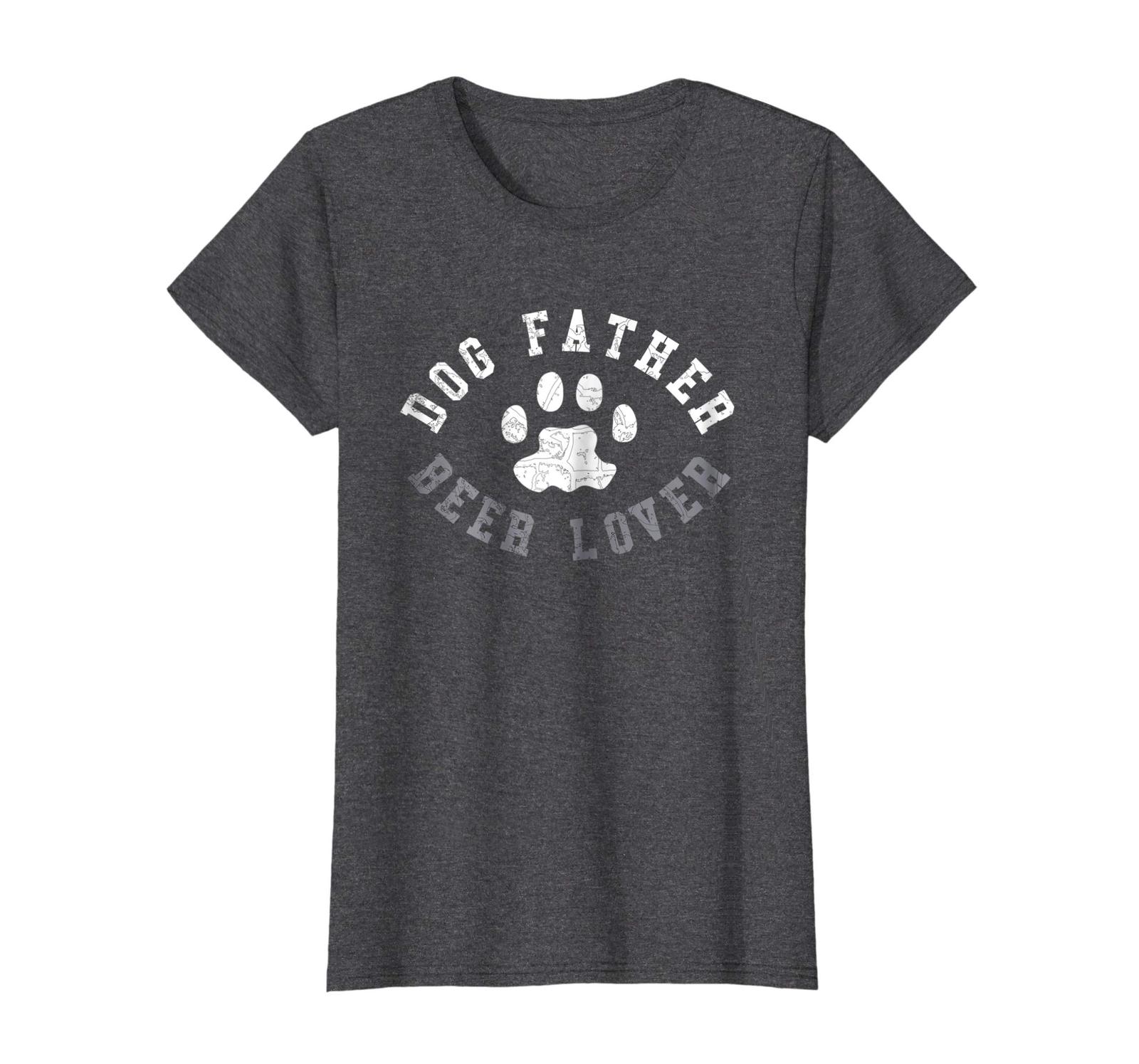 Dog Fashion - Dog Father Beer Lover T Shirt - Dad Father's Day Gift Idea Wowen