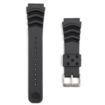 20mm Black RubberDiver Watch Band Strap Fits Seiko Z20 SKX031 SKX781 SKX... - $17.99
