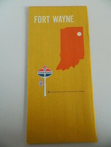 Vintage April 1970 Standard Oil Ft. Wayne IN Oil Gas Station Travel Road Map  - $9.99