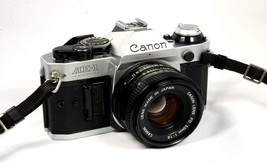 Vintage Canon AE-1 Program 35mm SLR Camera with 50mm 1:1.8 Lens - $347.99