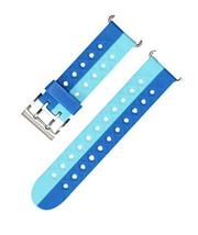 Quick Release Silicone Watch Band Soft Rubber Cute Watch Band Lake Blue ... - $17.63