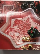 Mikasa Christmas Star Christmas Tree Sweet Dish in Box - $23.22