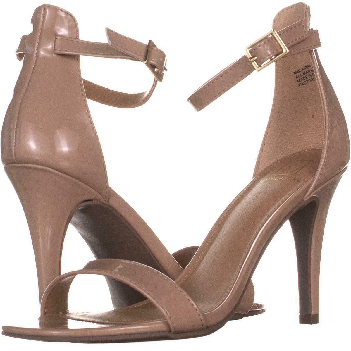 MG35 Blaire Ankle Strap Dress Sandals 098, Nude, 8 US - Sandals & Flip Flops