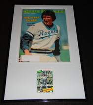 Clint Hurdle Signed Framed 1978 Sports Illustrated Cover Display Royals