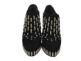 $2075 Azzedine Alaia Black Suede Silver Stud Ankle Boot Heel Shoe 38.5 Women image 3