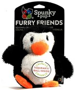 1 Spunky Pup Furry Friends Squeaks Crinkles Play Ball Inside Healthy Act... - $20.99