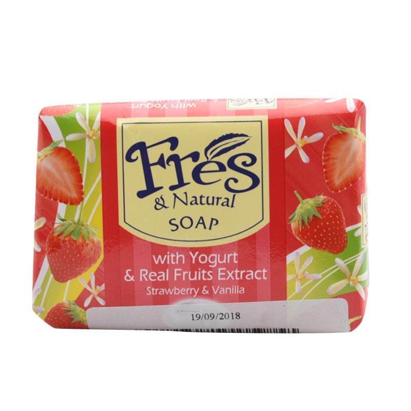 Fresh & Natural Soap Strawberry & Vanilla Extract, 65 gr