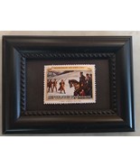 Tchotchke Framed Stamp Art Collectable Postage Stamp -Washington At Valley Forge - $9.95