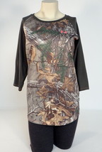 Under Armour UA Tech Realtree Camouflage 3/4 Sleeve Fitted Shirt Women&#39;s... - $29.99