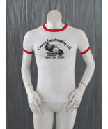 Vintage Graphic T-shirt - Country Eavestroughing Ringer Tee - Men&#39;s Small - $49.00