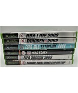 XBOX Video Game Lot NBA Live, Madden, MLS 2002 Head Coach, FIFA 2003 Nas... - $30.00