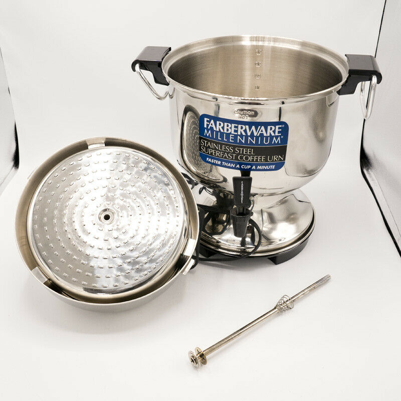 Farberware FSU236 Millenium Coffee Urn 1236 Cup Stainless Steel