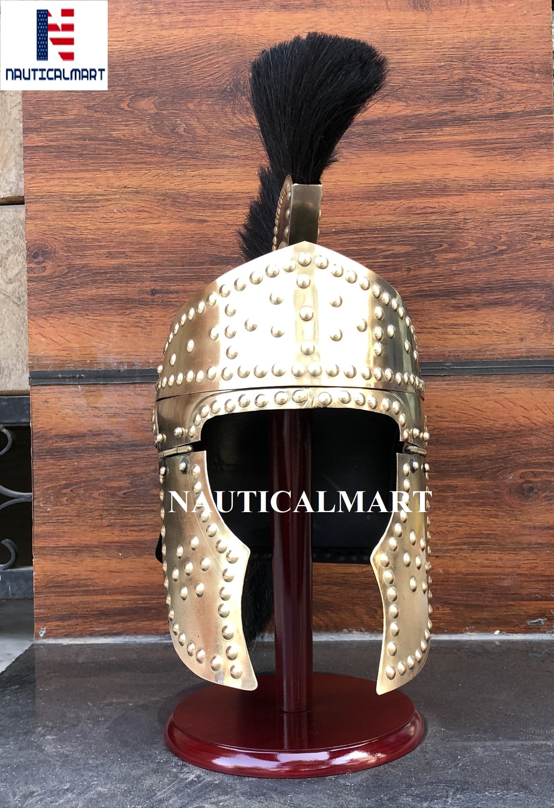 NauticalMart Roman Emperors Praetorian Guard Brass Roman Helmet with ...