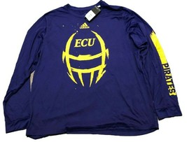 NWT New ECU Pirates adidas Football Helmet Creator Long Sleeve Size XL Shirt - $27.67