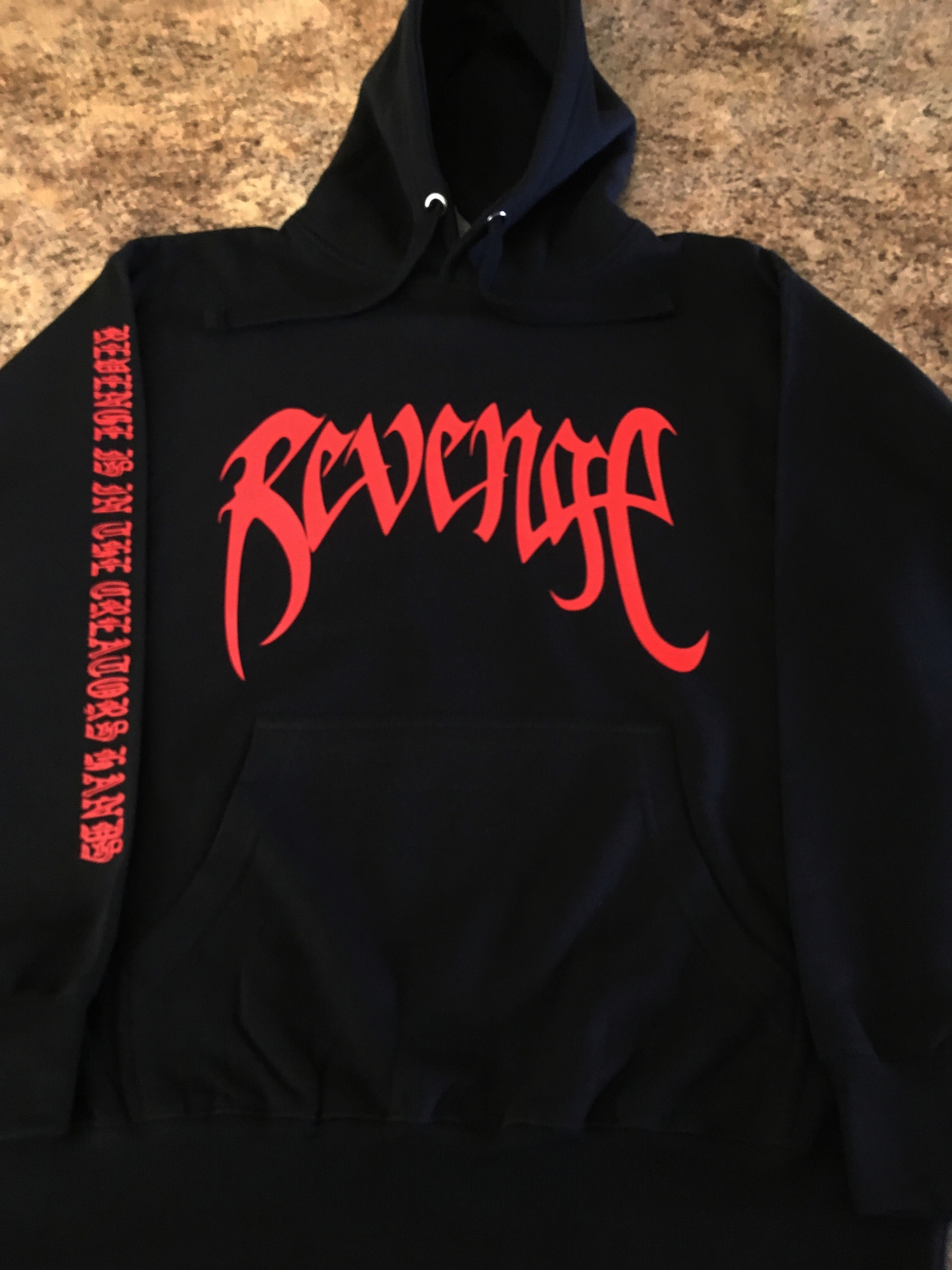 Black Revenge Sweater Xxxtentacion Rip X Red Print Revenge Kill Hoodie 