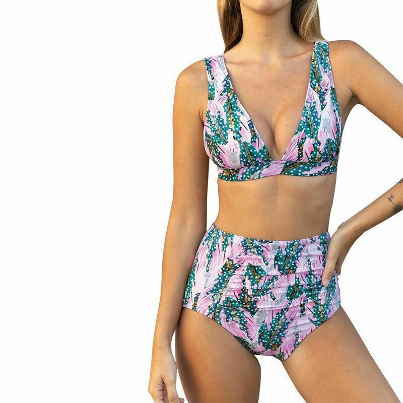 Unbranded - Leopard for women high waist bikini swimsuit swimwear bandeau brazilian fashions