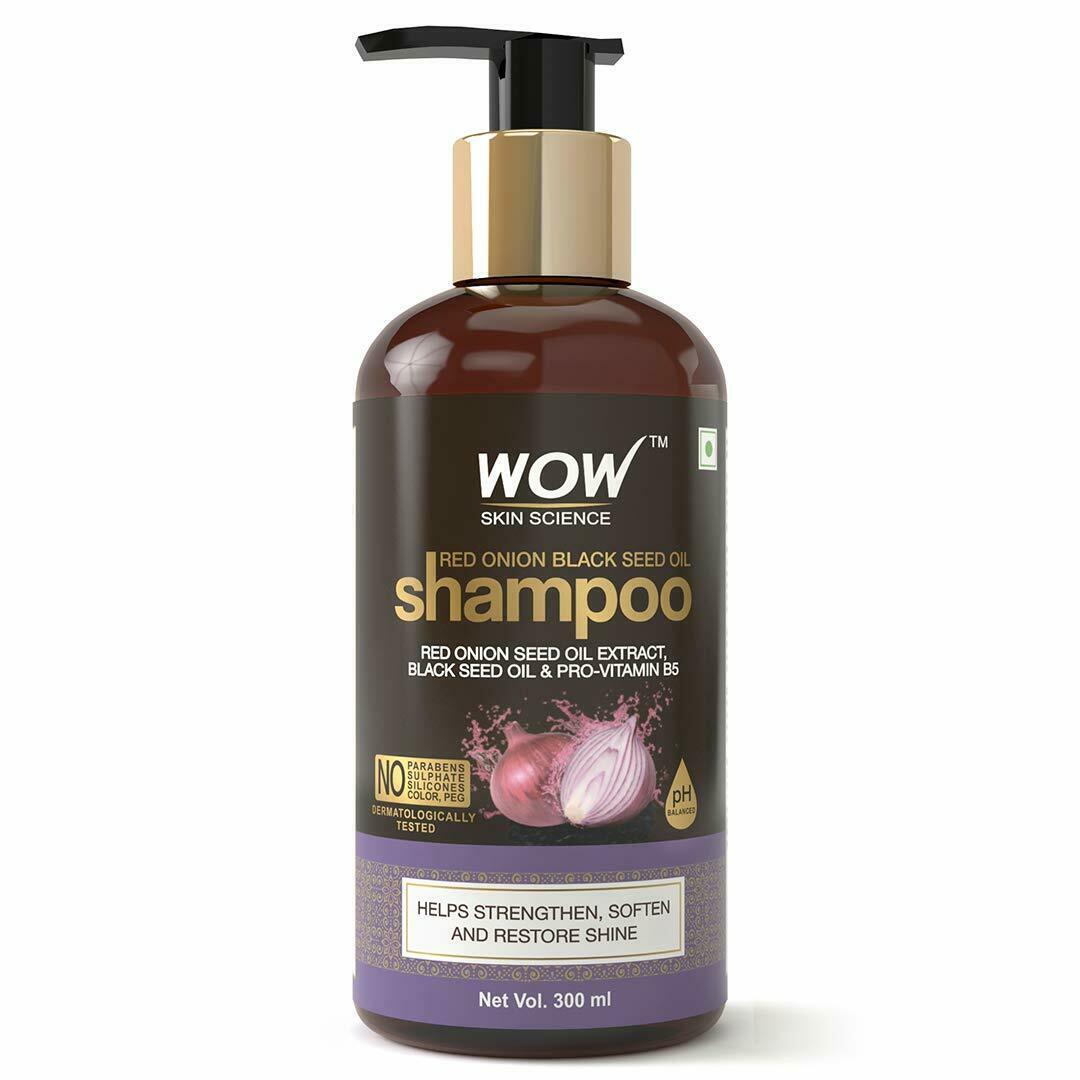 WOW Skin Science Red Onion Black Seed Oil Shampoo 300 ml / 10.14 fl oz