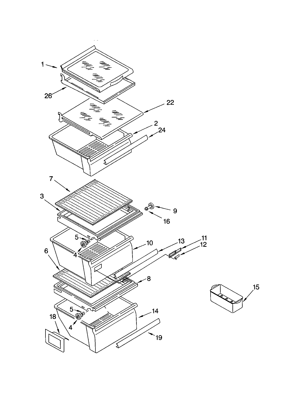 KitchenAid Refrigerator Crisper Drawer Humidity Control (2179342